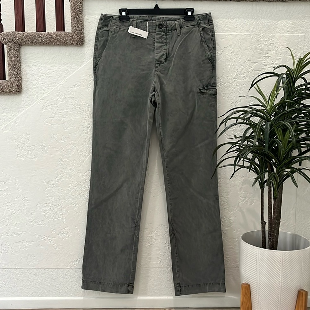 JAMES PERSE Men’s Cargo Pants Color GNSP/Gray-Green Available Size 33 & 34 NWT